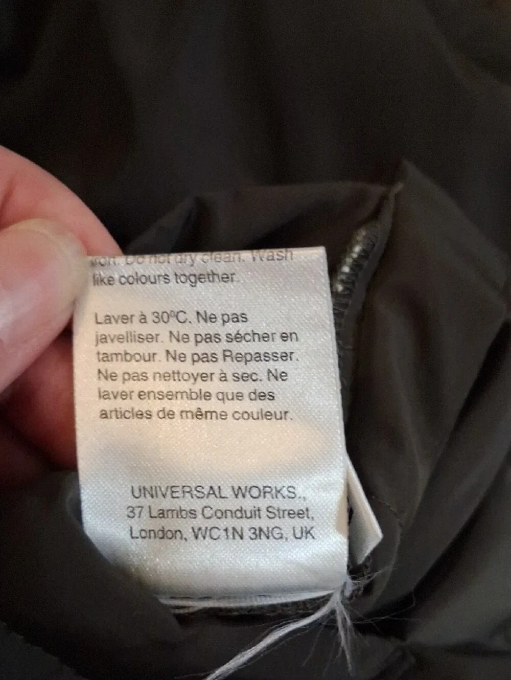 Universal Works London Reversible Chore Style Field Jacket in Brown/Olive. M